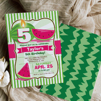Watermelon Party Geburtstag Einladung
