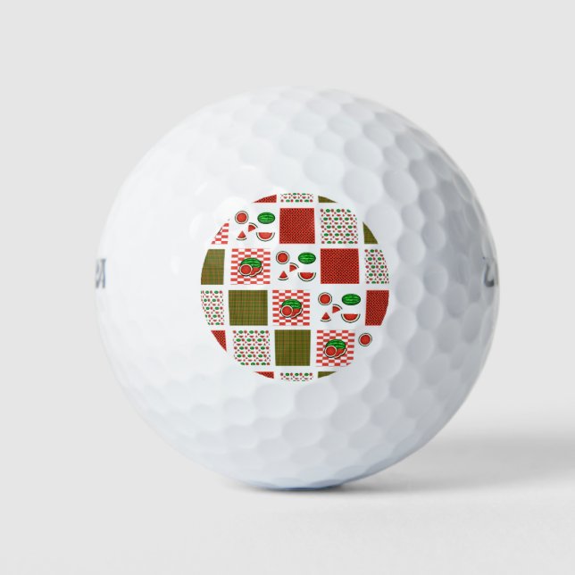 Watermelon Patchwork Golfball (Vorderseite)