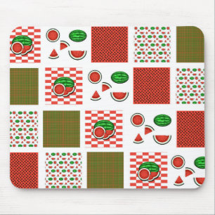 Watermelon Patchwork Mousepad