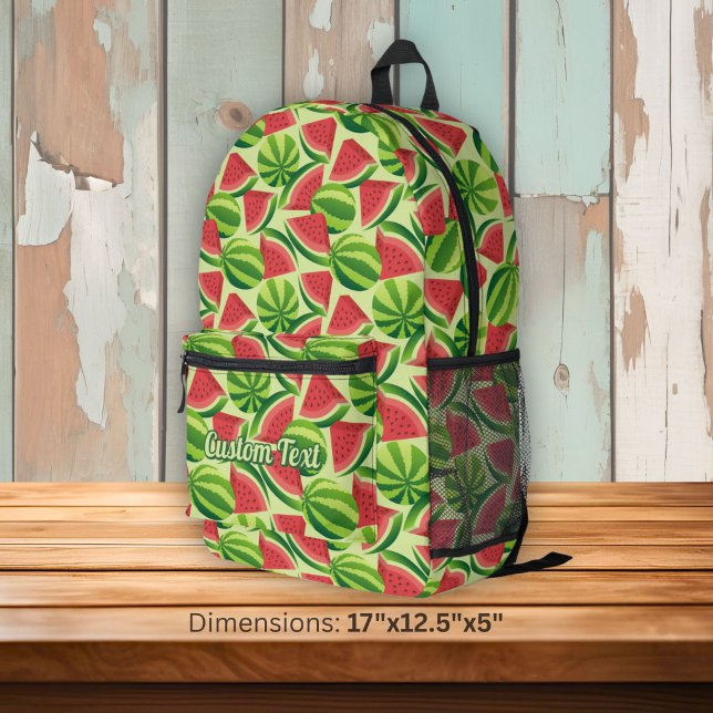 Watermelon Pattern Bedruckter Rucksack (Von Creator hochgeladen)