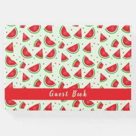 Watermelon Pattern Fruchtmelon Hellgrün Gästebuch