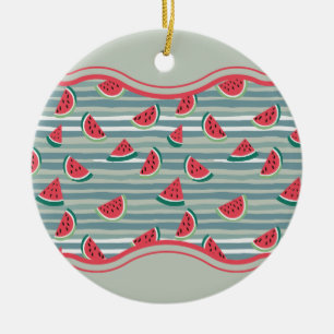 Watermelon Pattern Keramik Ornament