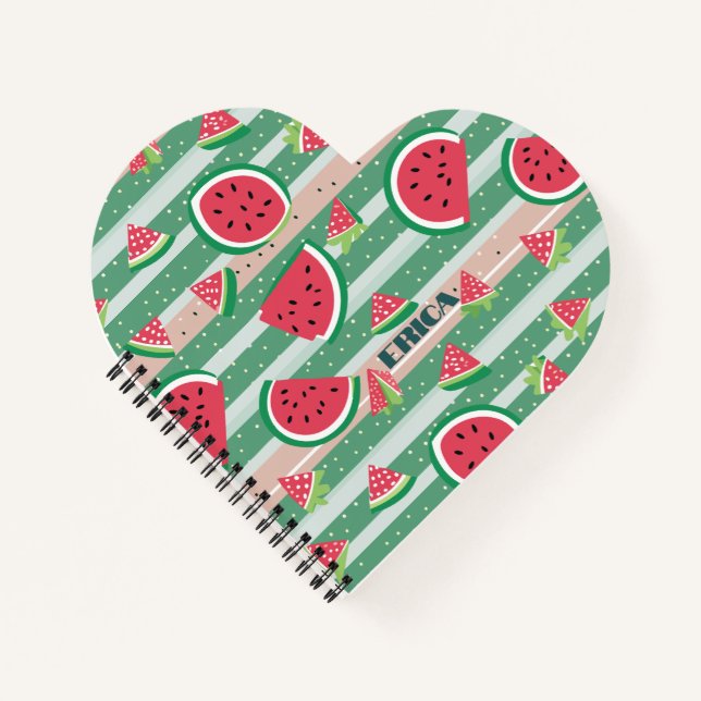 Watermelon Pattern Notizbuch (Vorderseite)