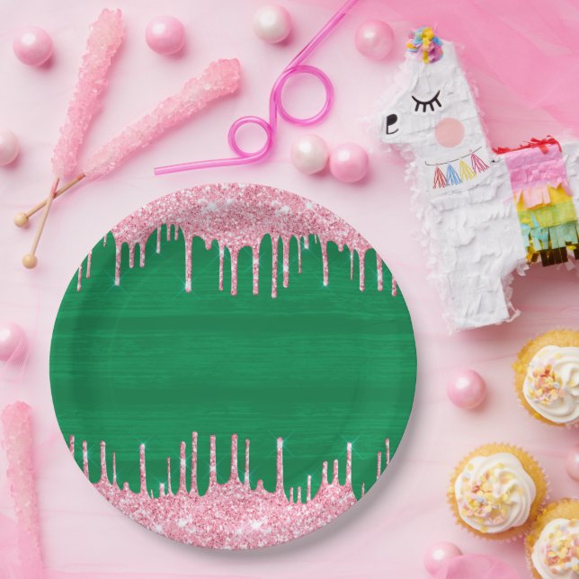 Watermelon Pattern Pappteller (Party)