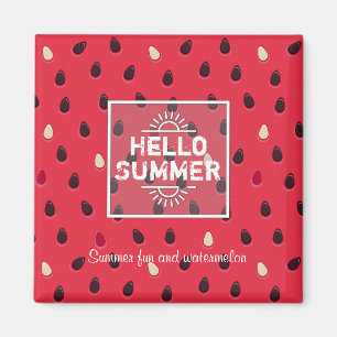 Watermelon Pattern Personalized Magnet
