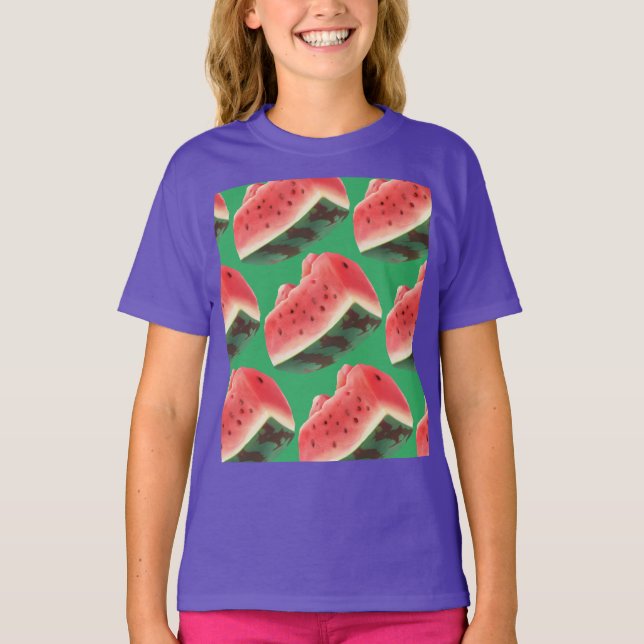 Watermelon Pattern T-Shirt (Vorderseite)