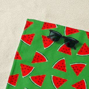 Watermelon Pattern Triangle Cut Strandtuch