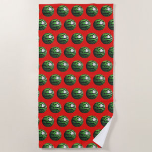 Watermelon Pattern Triangle Cut Strandtuch