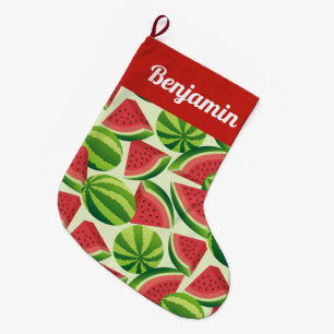 Watermelon Pattern Weihnachten Strumpf Großer Weihnachtsstrumpf