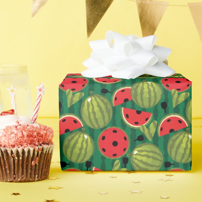 🍉 Watermelon 🍉 Pickleball Geschenkpapier (Geburtstagsparty)
