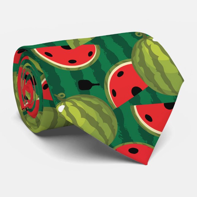 🍉 Watermelon 🍉 Pickleball Krawatte (Gerollt)