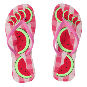 Watermelon Picnic Fruchtsommer Flip Flops