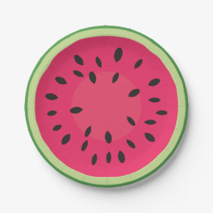 Watermelon Picnic Pappteller