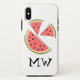 Watermelon Pieces 'Monogram' iPhone case