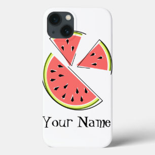 Watermelon Pieces 'Name' iPad Mini Fall iPhone 13 Hülle
