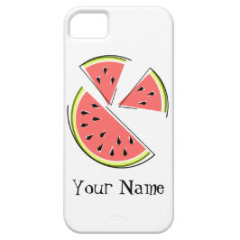 Watermelon Pieces 'Name' iPhone Case