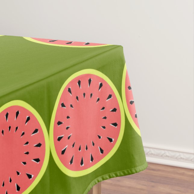 Watermelon Pink Border tableclout groß Tischdecke (Beispiel)