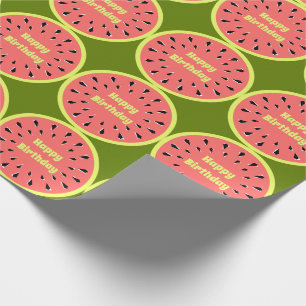 Watermelon Pink Multi Happy Birthday Geschenkpapier