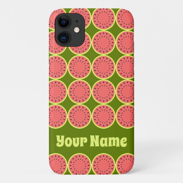 Watermelon Pink Multi Name iPhone Fall Case-Mate iPhone Hülle (Rückseite)