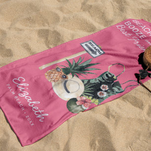 Watermelon Pink Sorbet Tropischer Sommerstrand Strandtuch