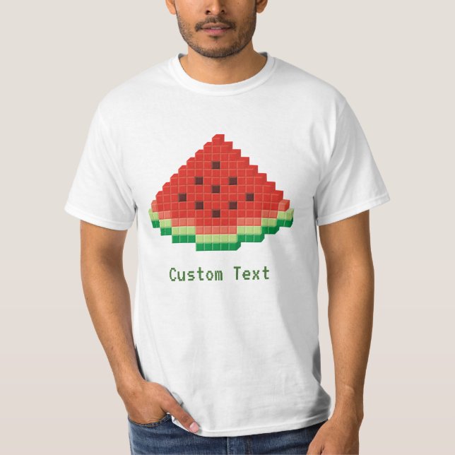 Watermelon Pixel Art T-Shirt (Vorderseite)