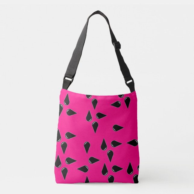 Watermelon Print Cross Body Bag oder Schulter Tasc Tragetaschen Mit Langen Trägern (Vorderseite)