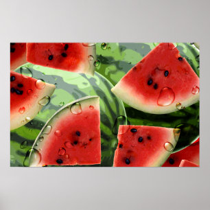 Watermelon Print Poster