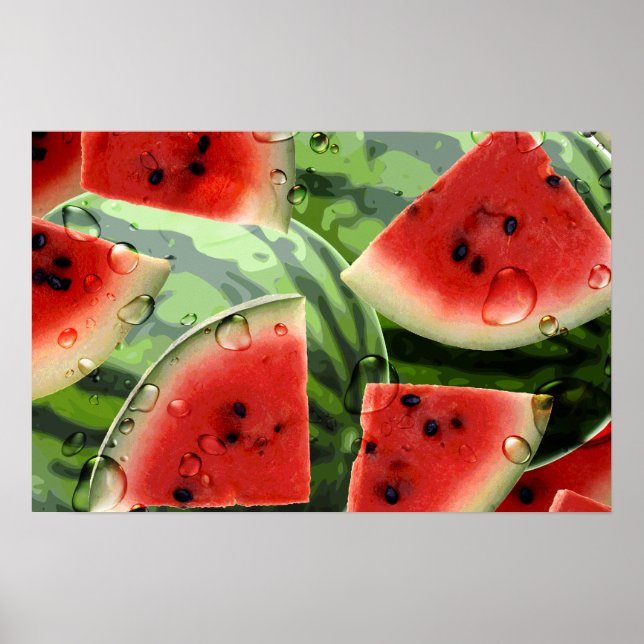 Watermelon Print Poster (Vorne)