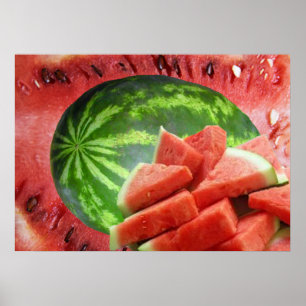 Watermelon Print Poster
