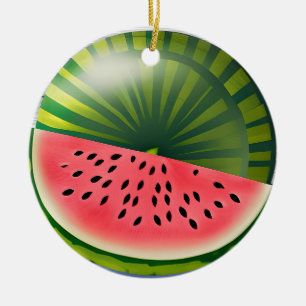 Watermelon Pun Personalisiert Weihnachten Keramik Ornament
