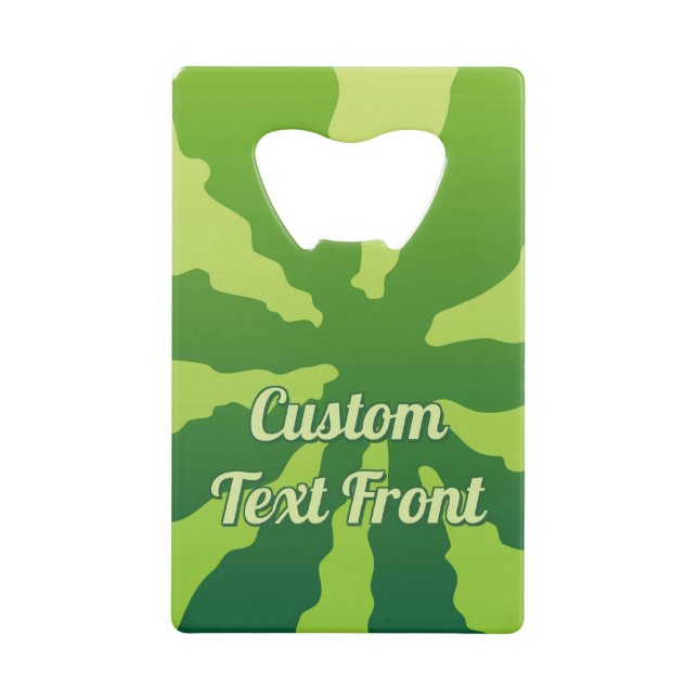 Watermelon Rind Credit Card Flaschenöffner (Vorderseite)