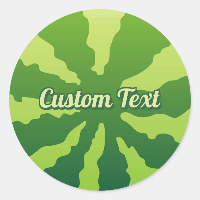 Watermelon Rind Runder Aufkleber (Vorderseite)