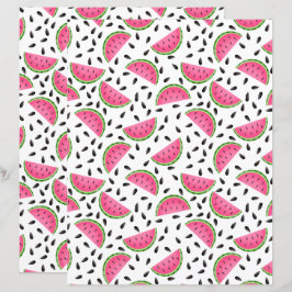 Watermelon Scrapbook Paper