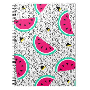 Watermelon seamless pattern. Geometric retro style Notizblock