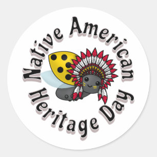 Watermelon Season Ladybug Runder Aufkleber