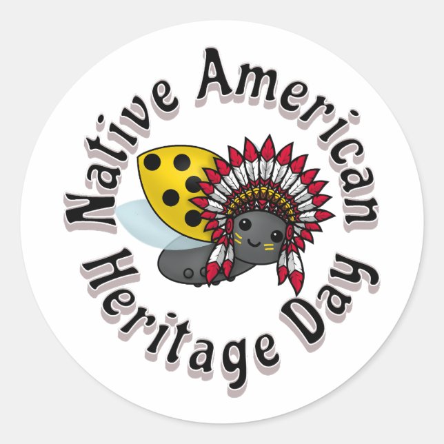 Watermelon Season Ladybug Runder Aufkleber (Vorderseite)