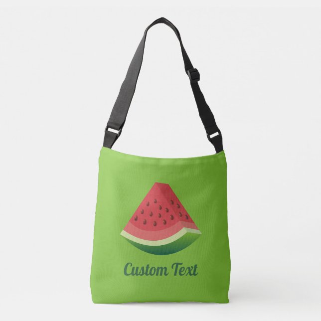 Watermelon Slice Crossbody Bag Tragetaschen Mit Langen Trägern (Vorderseite)