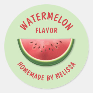 Watermelon Slice Custom hausgemachte Produktgeschm Runder Aufkleber