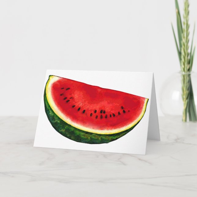 Watermelon Slice Karte (Vorderseite)