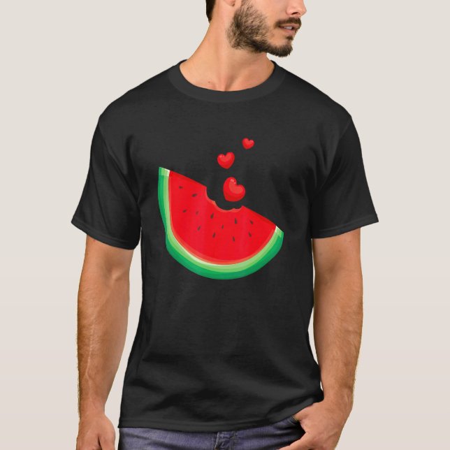 Watermelon Slice Melon Sommerferien Saison T-Shirt (Vorderseite)