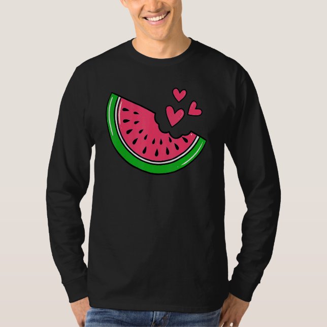 Watermelon Slice Melon Sommerferien Saison T-Shirt (Vorderseite)