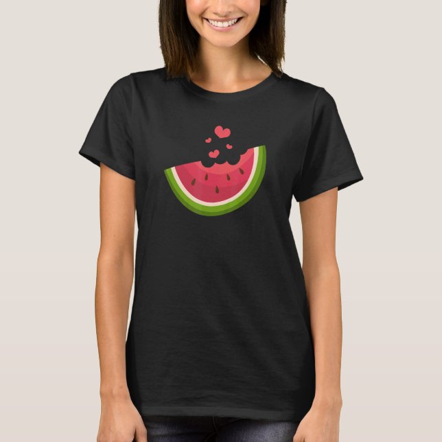 Watermelon Slice Melon Sommerferien Saison T-Shirt (Vorderseite)