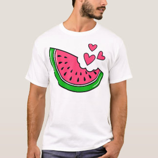 Watermelon Slice Melon Sommerferien Saison T-Shirt