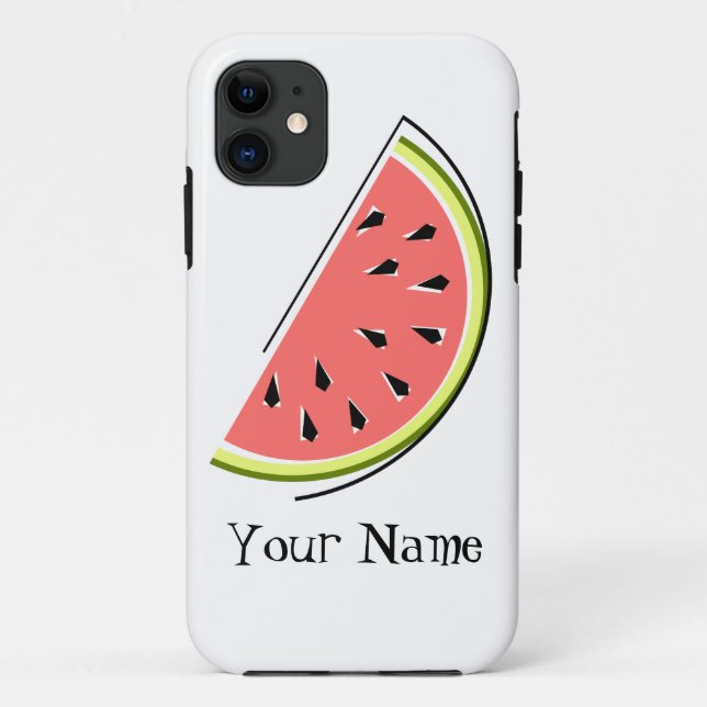 Watermelon Slice 'Name' iPhone Gehäuse Case-Mate iPhone Hülle (Rückseite)