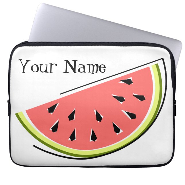 Watermelon Slice Name Notebook-Hülle Laptopschutzhülle (Vorderseite)