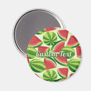 Watermelon Slice Pattern Magnet