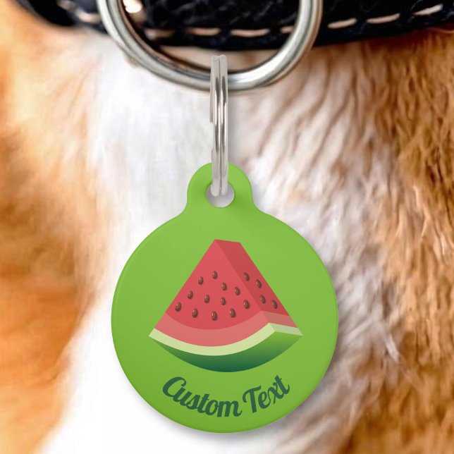 Watermelon Slice Pet ID Tag Haustiermarke (Von Creator hochgeladen)