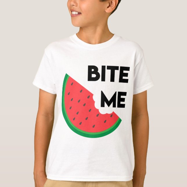 Watermelon Slice Sarcastic Frucht Teig Me T-Shirt (Vorderseite)