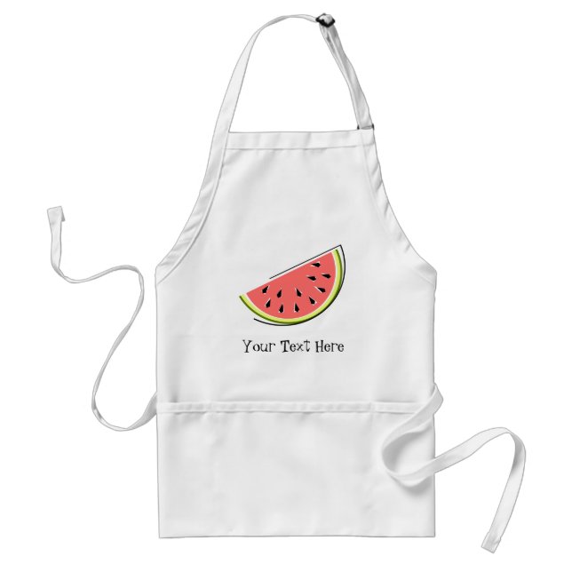 Watermelon Slice Text Schürze (Vorne)