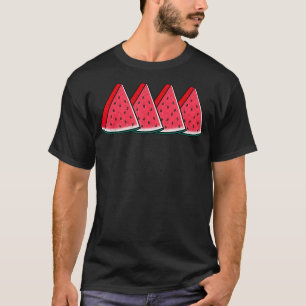 Watermelon Slices Melon Summer Vacation Fru T-Shirt